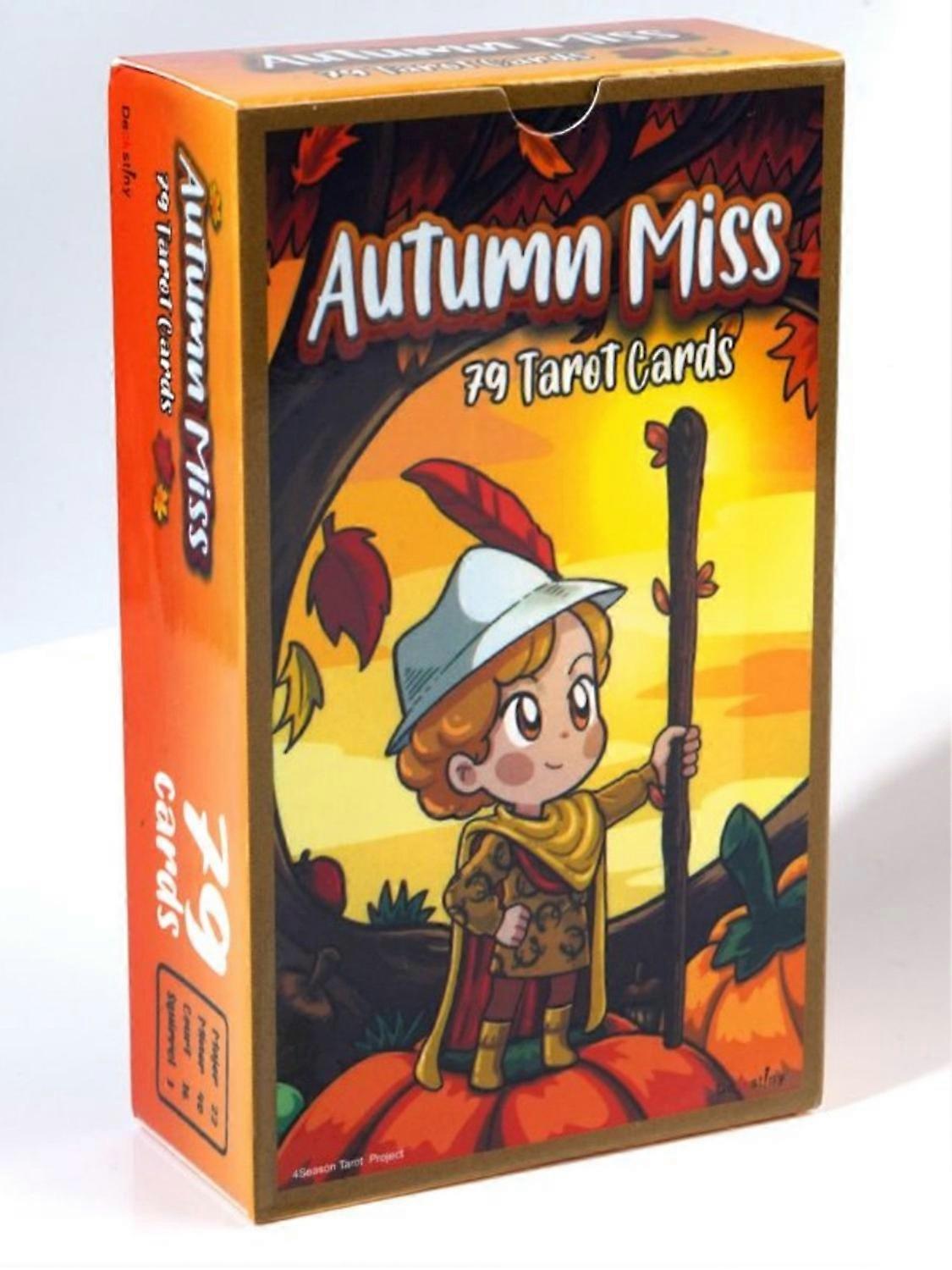 Autumn Miss Tarot Deck: Beginner English Tarot Cards Guide