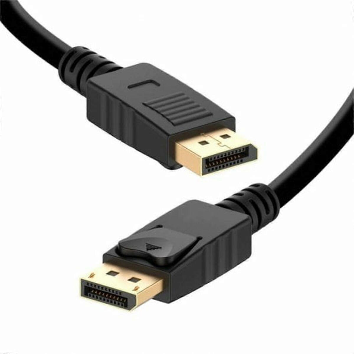 PCCES-CAB-DP14-3M DisplayPort Cable 3m Black 4K Ultra HD Compatible with Monitors and Graphics Cards