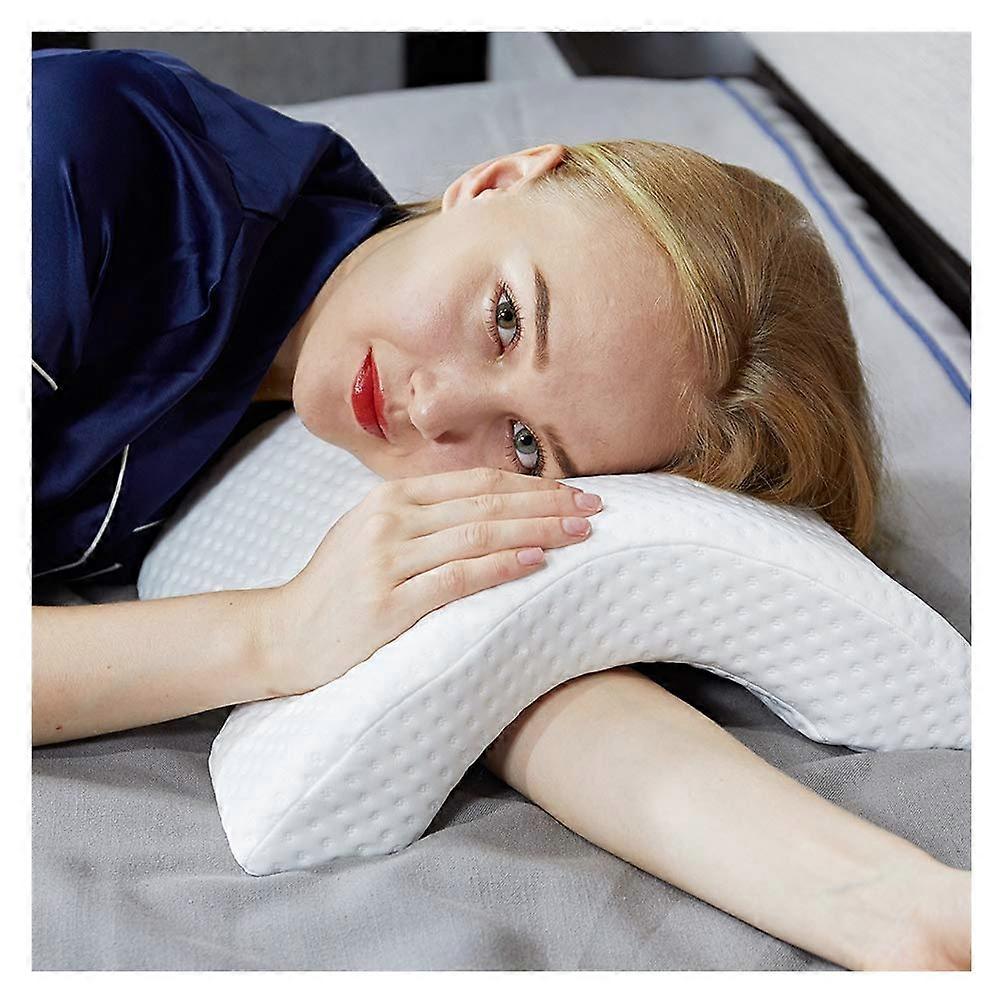 Memory Foam Pillow with Arm Hole,AntiHand Numb Desk Nap Sleeping Pillow Multifunction Health Neck Couple Pillow 2019 Patent,1Pack