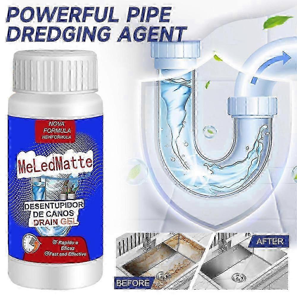 1/2/3/5pcs Powerful Pipe Dredging Agent - Meledmatte Sink Drain Pipe Cleaner Powder for Clogs