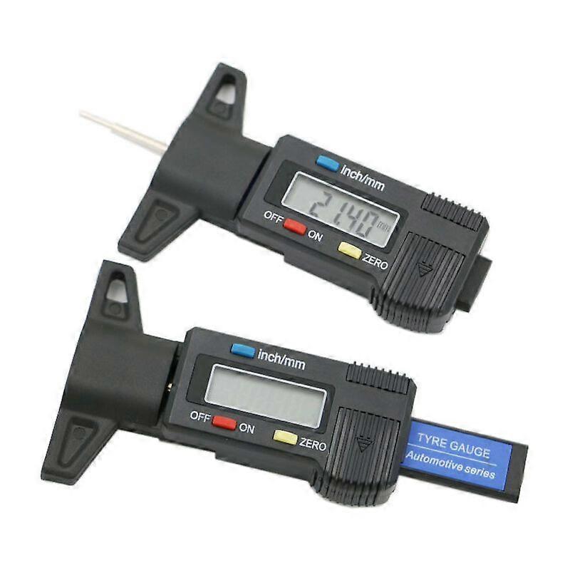 Depth Gauge, Digital Tire Gauge for Motorcycle, Car 2pcs