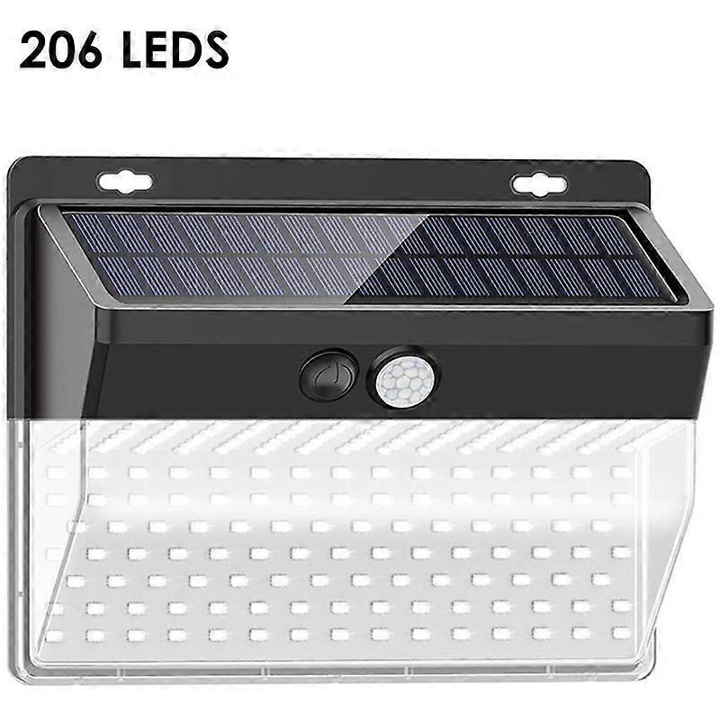 Solar Wall Light, 206Leds, Human Body Induction