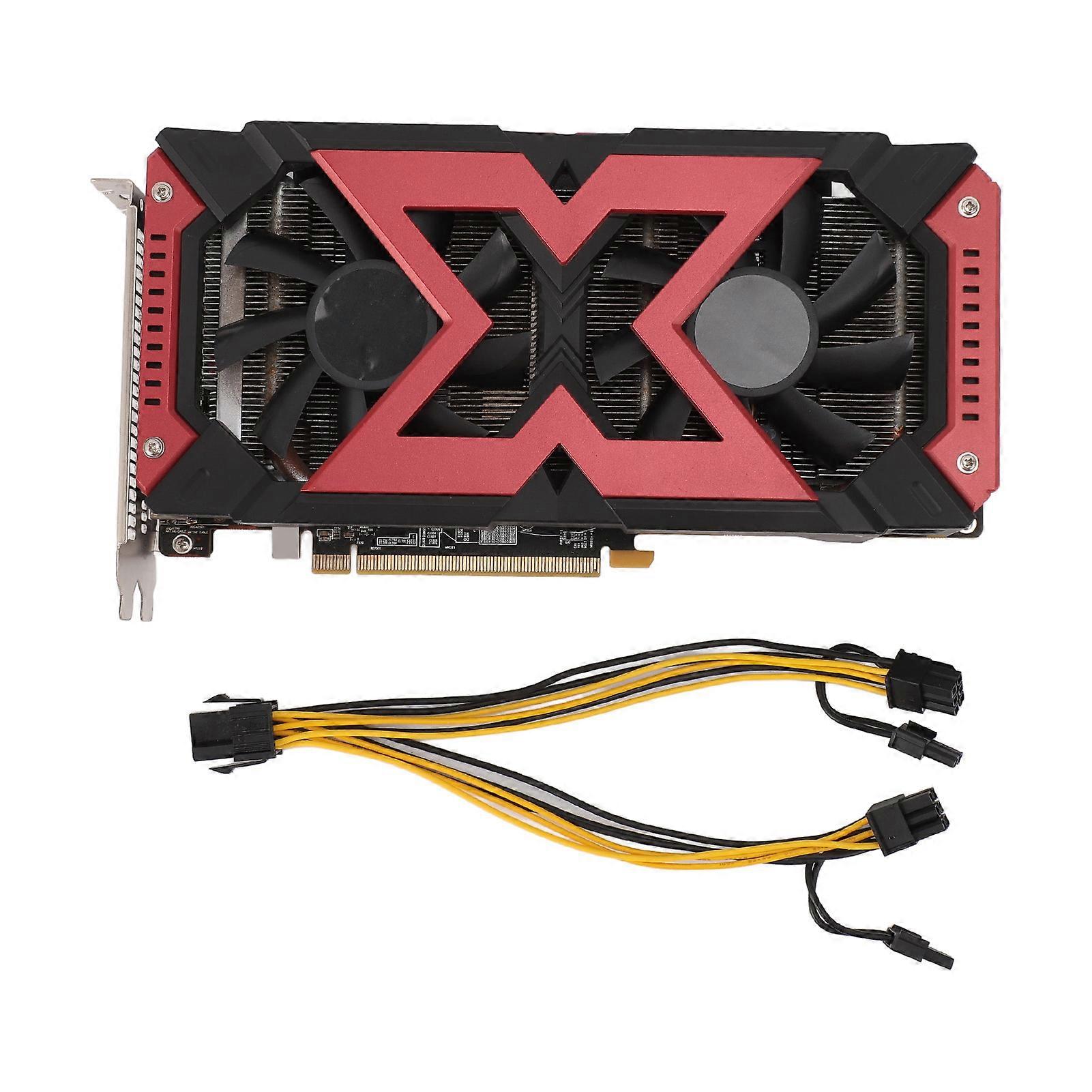 RX580 8 GB GDDR5 256bit Gaming 4096x2160 Unterstützung für DirectX 12.0 Dual-Fan-Desktop-PC-Grafikkarte