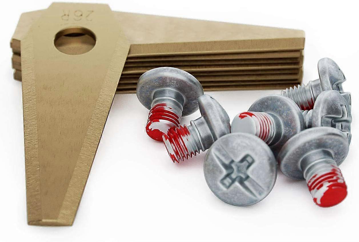 Lawnmower Blade Set - Titanium Reinforced Replacement Blades Compatible with Bosch Indego