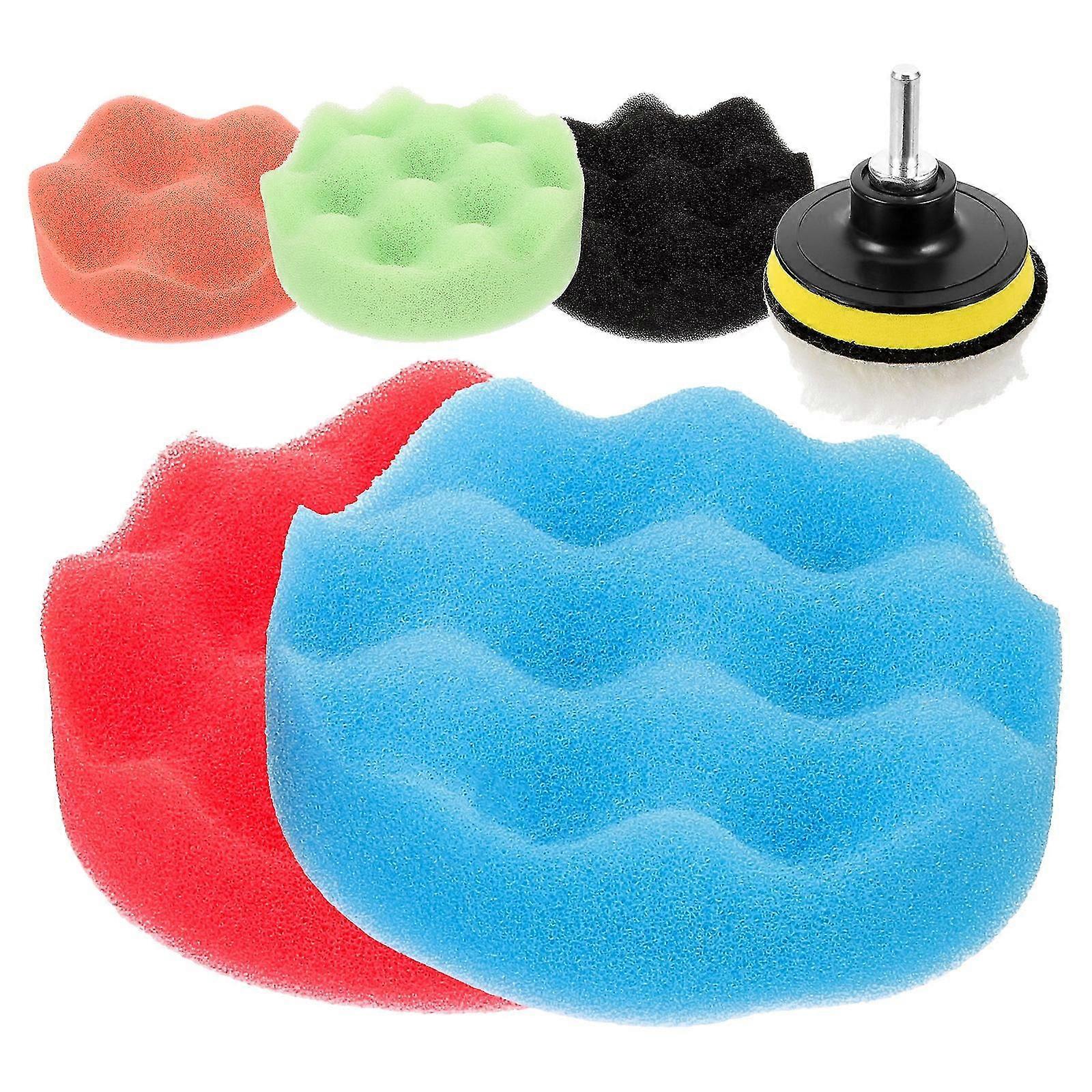 1 Set Drill Buffer Attachment Assorted Car Buffer Sponge Pad Car Polishing Kit
