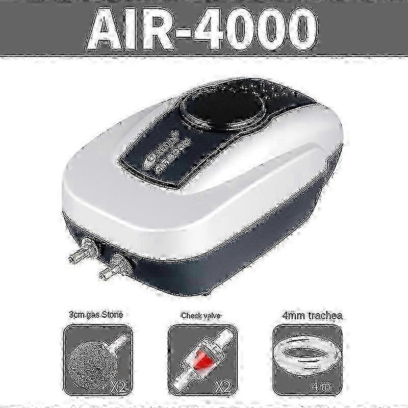 مضخة هواء البركة مهوية بركة كوي لبركة تصل إلى 1000 جالون بركة Deicer الكل في واحد بركة تهوية كيت مع منفذ مزدوج أنابيب الطيران فحص أحجار الهواء