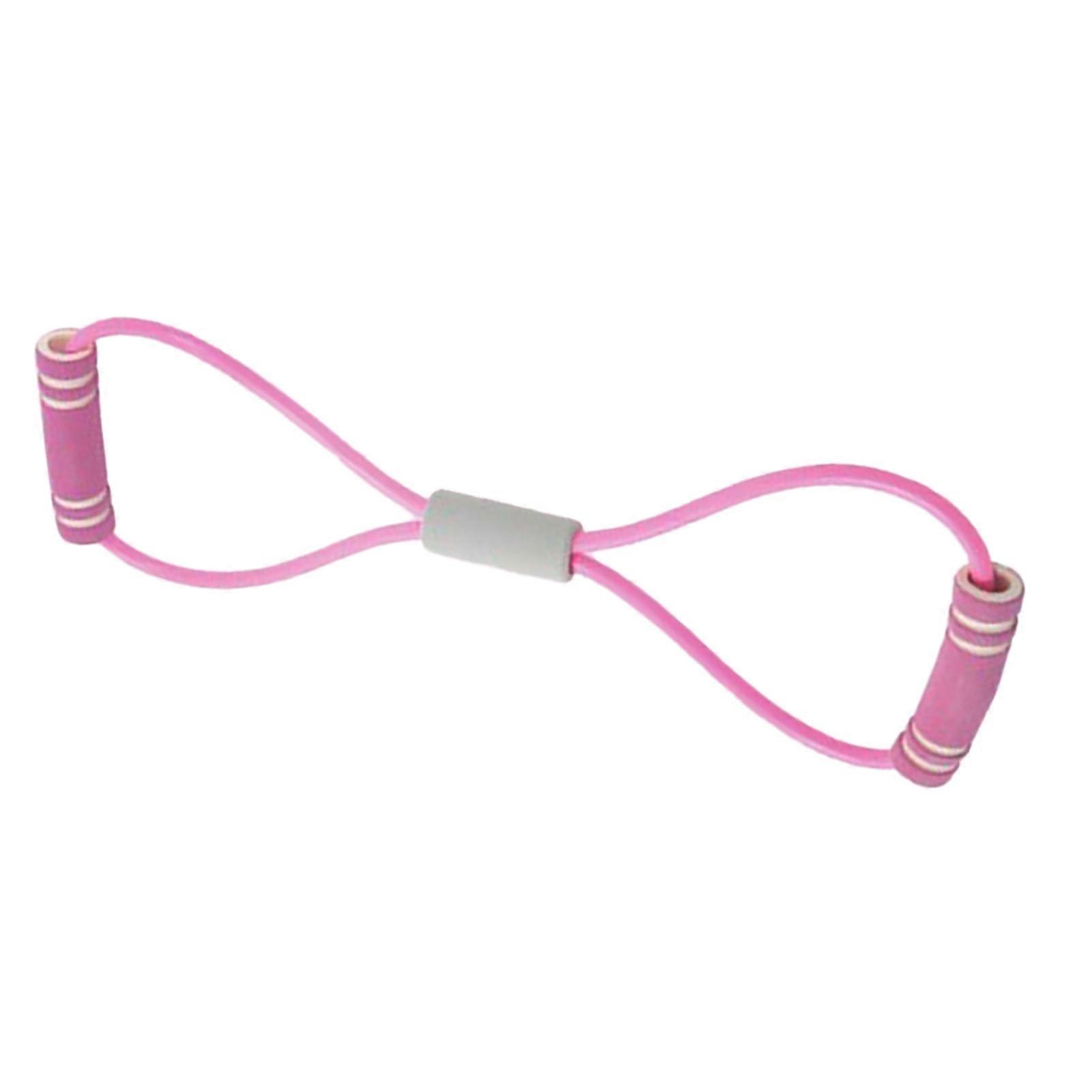 Figure 8 Puller TPE Foam Elastic Resistance Straps Pink 80g