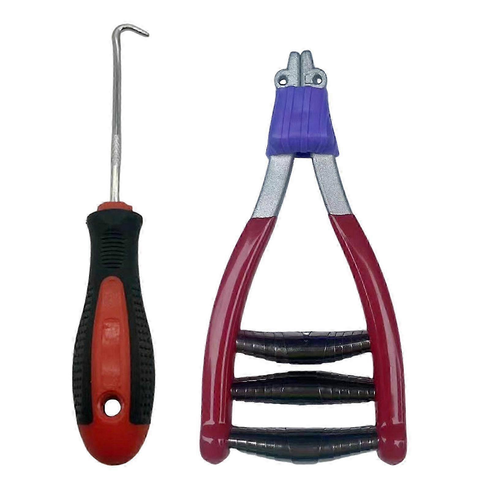 Sport Starting Clamp Racket String Assistance Puller Anti Slip Badminton Starting Stringing Clamp-farge: Rød