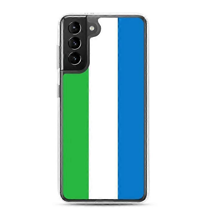 Phone Case - Samsung - Galaxy S21 Plus - Sierra Leone Flag - Flexible - Multicolor