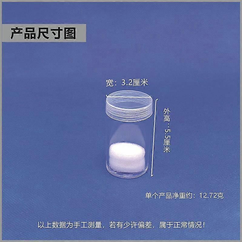 10pcs πλαστική συλλογή κατόχων νομισμάτων σωλήνων νομισμάτων Διαφανής εμπορευματοκιβωτίων σωλήνων χρημάτων αεροστεγής αποθήκευση χρημάτων που συλλέγει προμήθειες