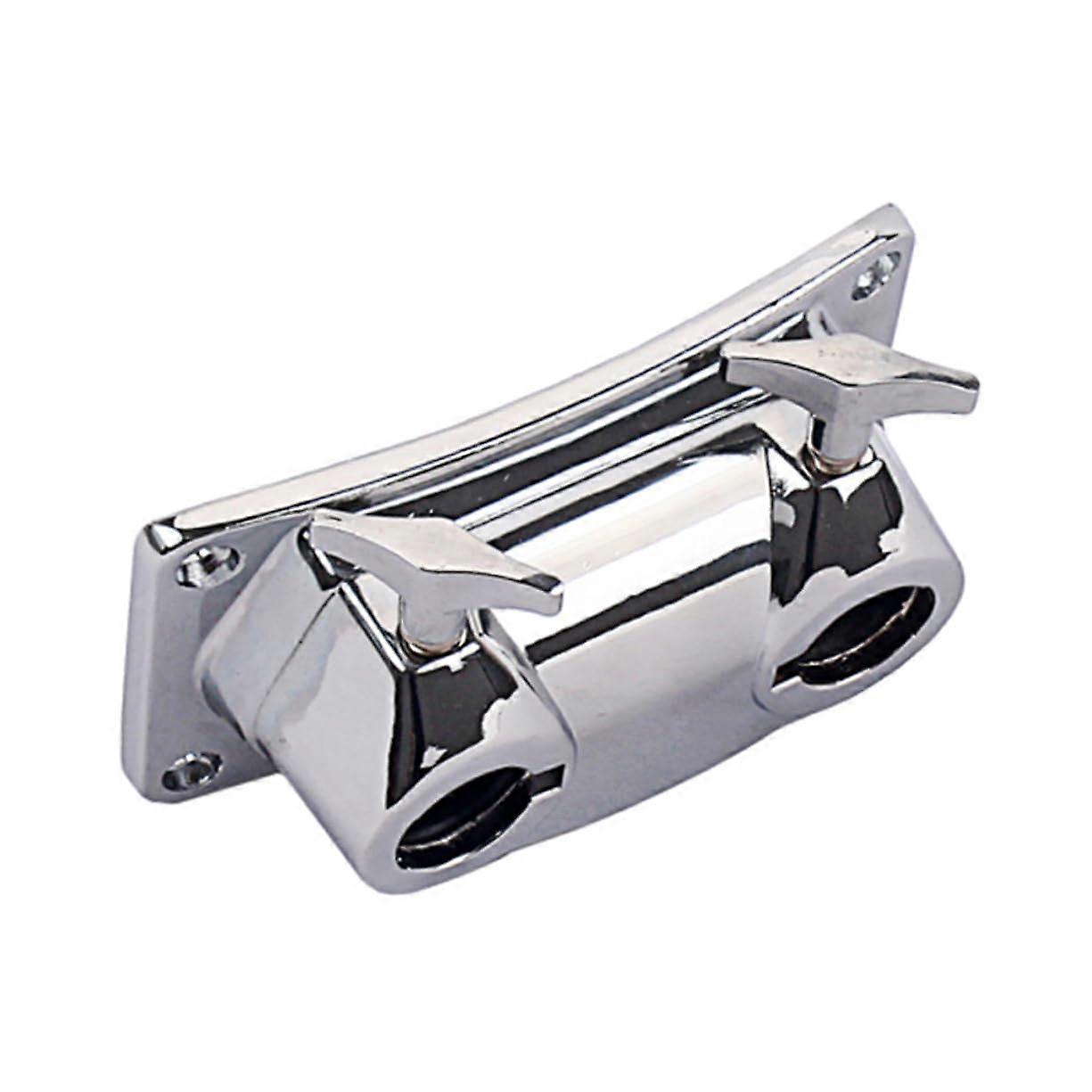 Metal Double Hole Drum Tom Mount Bracket Rack Clamp for Bass and Cymbal Ref: 9904