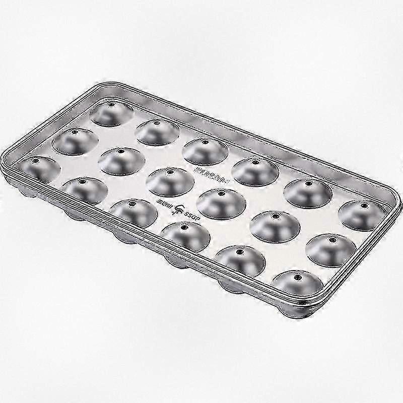 Round Ice Cube Maker Mold for Home Parties, Stainless Steel Ice Cube Tray Suitable for Freezer Use, Ideal for Ice Cubes