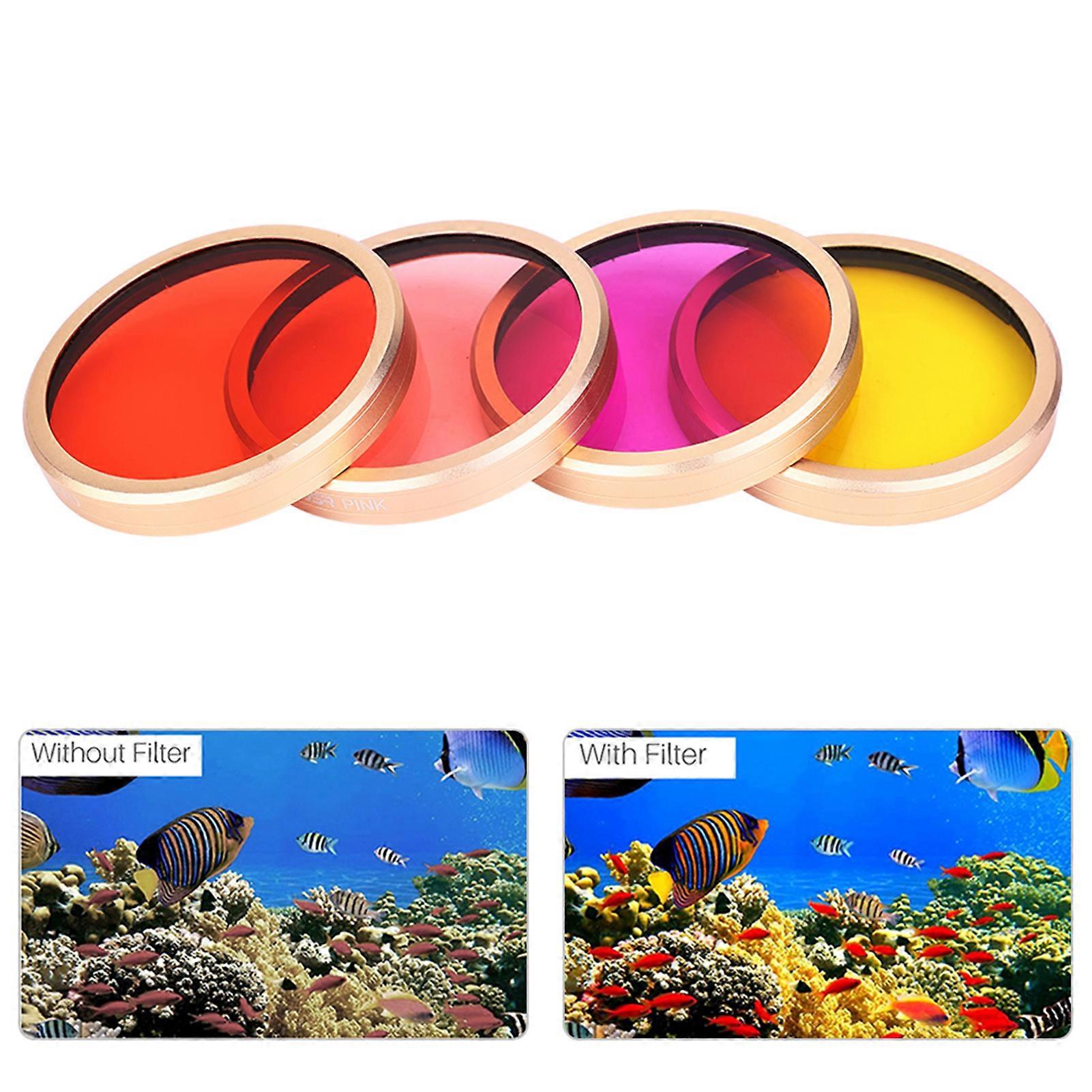 Junestar 4-Color Waterproof Diving Filter Kit for Osmo Pocket