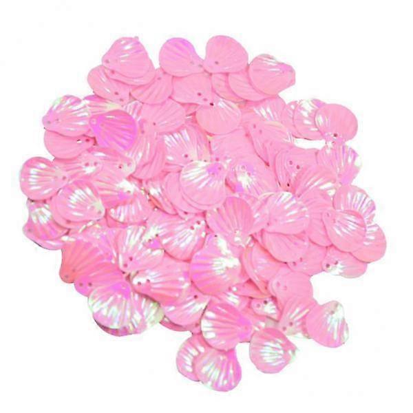2x Shell Sequins 15mm Plastic Glitter Sequins Shell Shape Decoration Accessory