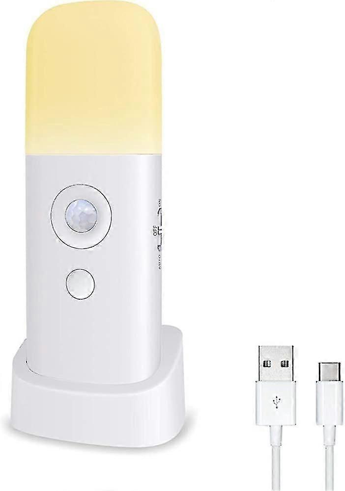 Motion Sensor Light Indoor With Base, Usb Rechargeable Battery 2000mah, Dimmable