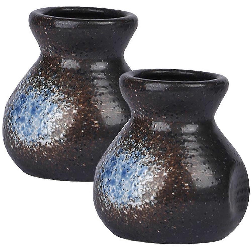 Elegant Ceramic Toothpick Holder Japanese Style 2pcs Set Large Capacity Compact Stylish Dispenser for Home Restaurant Blue