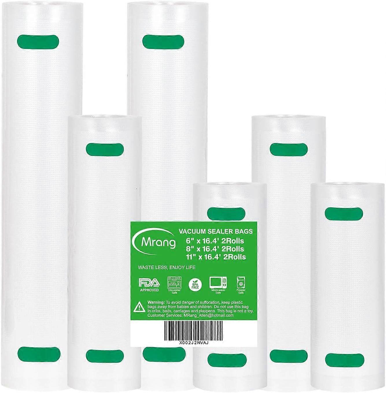 Sac Sous Vide Alimentaire 28CMx500CM 2Rouleaux+20CMx500CM 2Rouleaux+15CMx500CM 2Rouleaux Sacs Sous Vide Pour Aliments, Qualit Commerciale, Sans Bpa, P