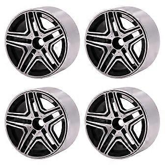 2pair Durable Metal Remote Car Crawler Wheel Rims Crawler 2.2inch Wheel Rims Suitable for 1/10 Remote Car Crawler  Silver
