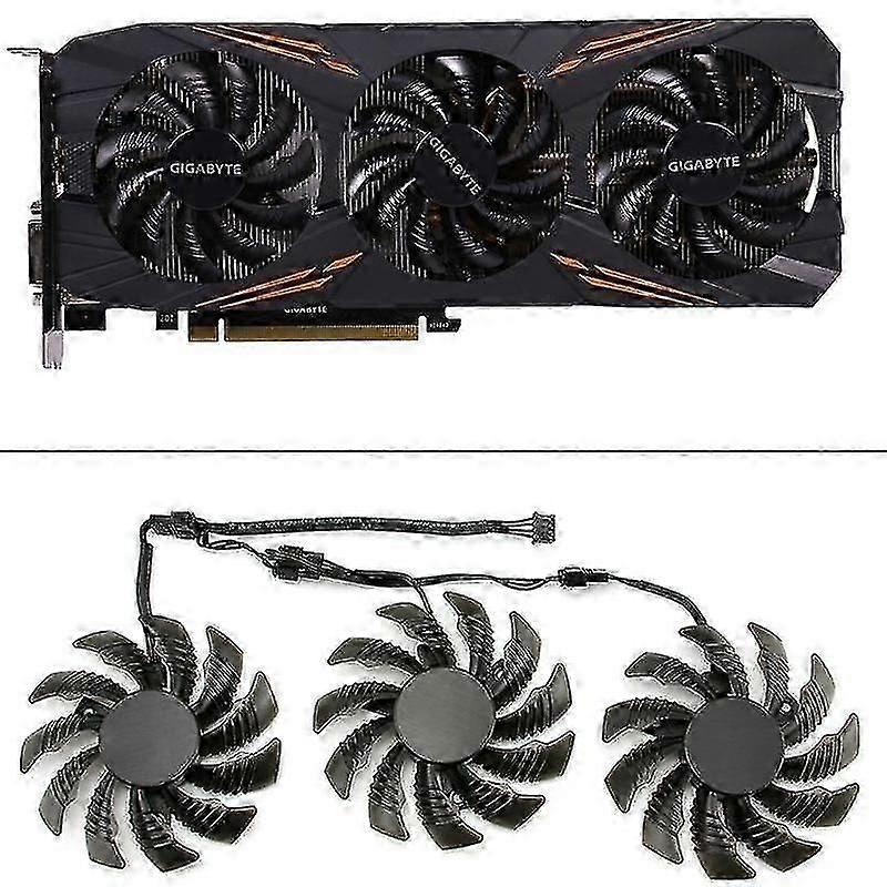 3pcs 75mm T128010su Cooling Fans For Gigabyte Aorus Gtx 1080 1070 Ti Gaming Fan Gtx 1070ti G1 Gaming
