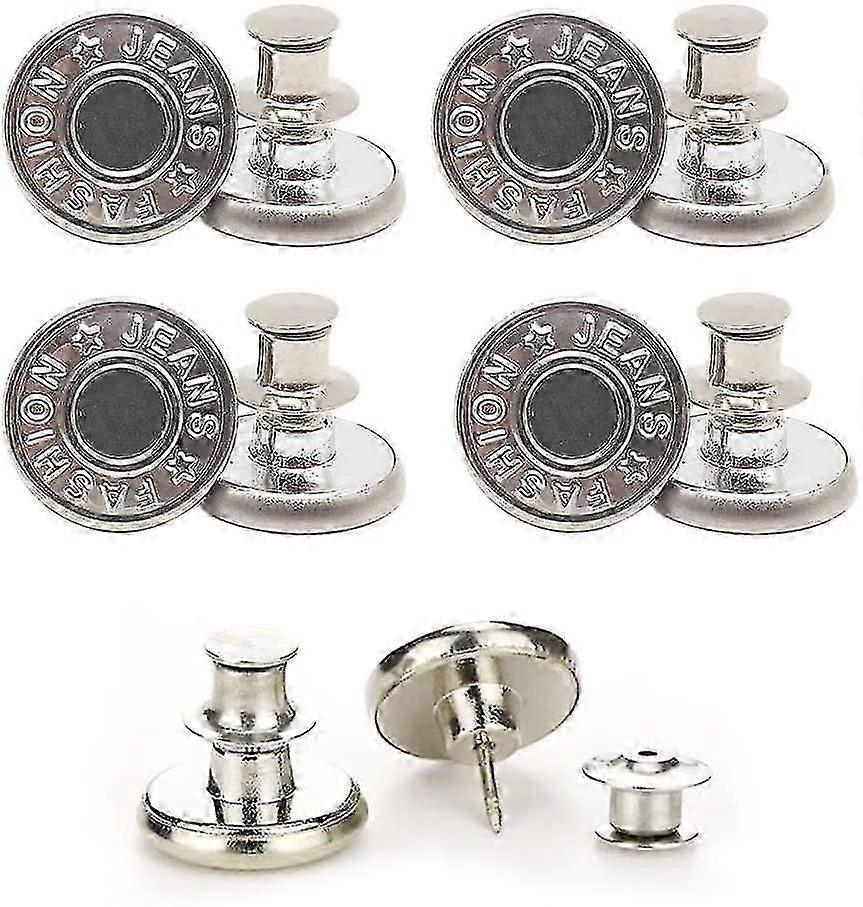 Instant No-Sew Jean Button Pins, No Tools Needed