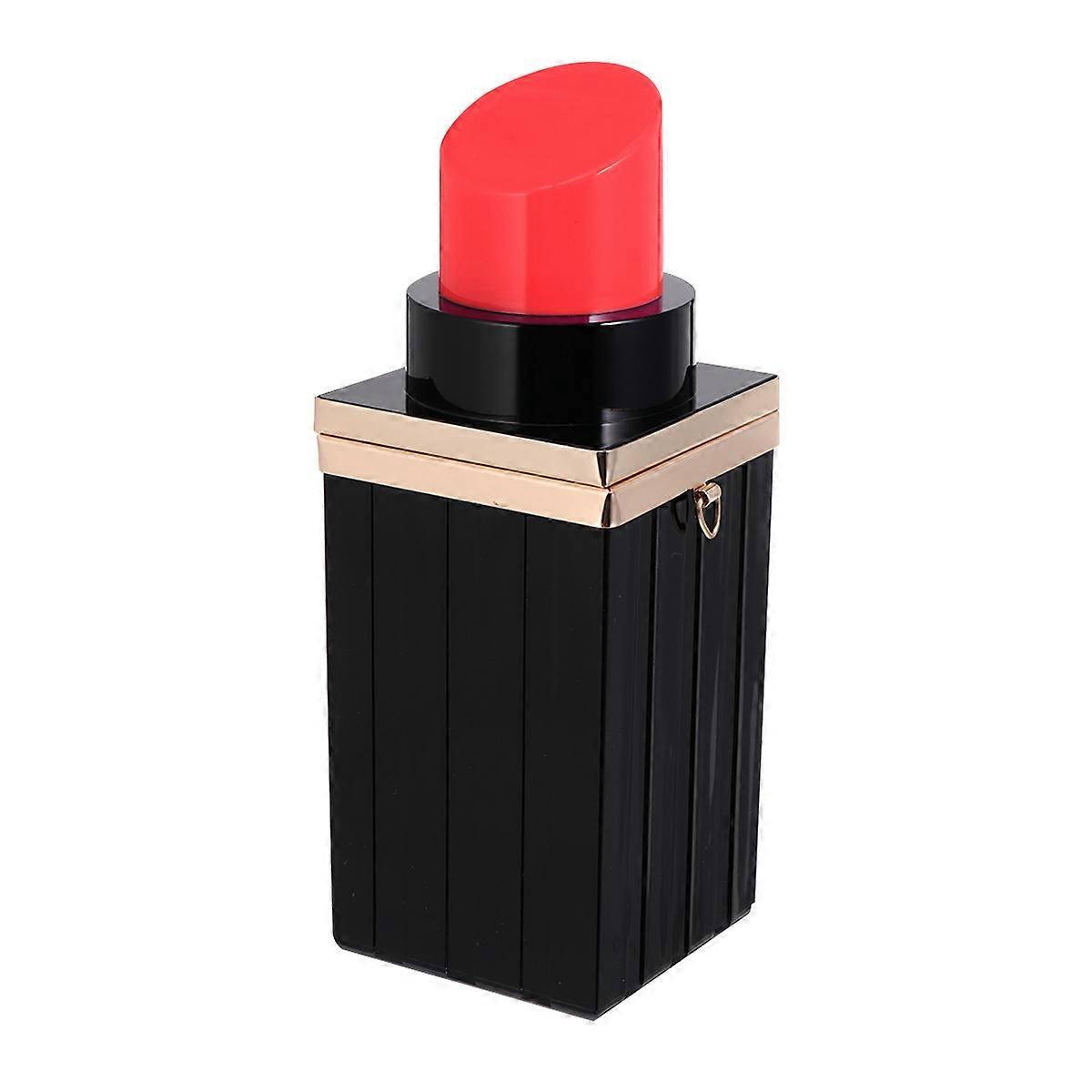 Elegant Women Bag, Blending Simple Base with Sophisticated Lipstick Shape