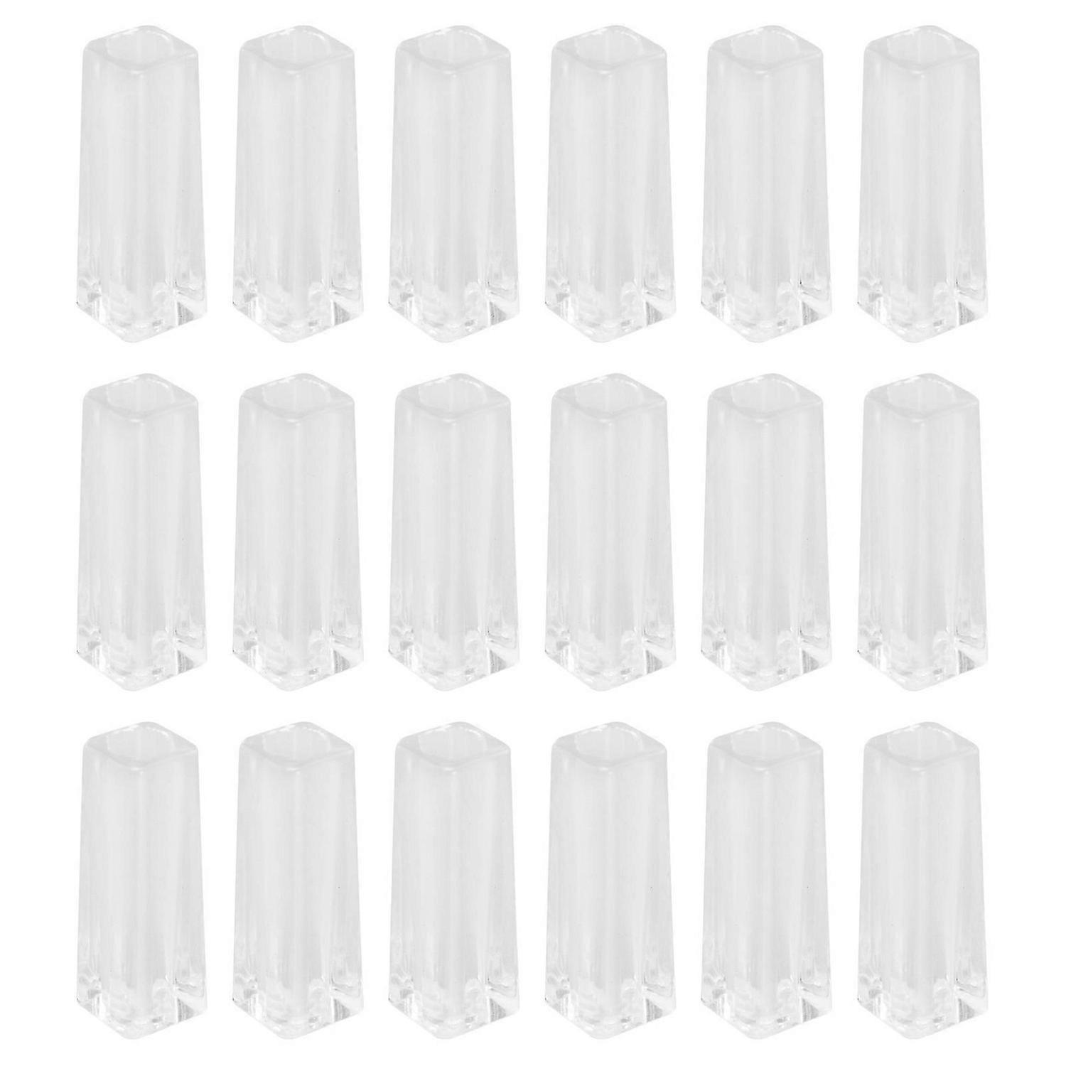 18 Pcs Curtain Tieback Hooks Clear Wand End Handle Cap Blind Wand Hook Blind Wand Grip Hook Connecto