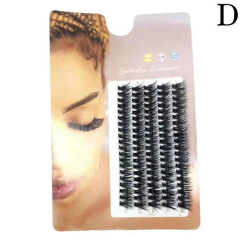 Professional Individual Eyelashes 100 Clusters Black Natural Look Lightweight 8-16mm