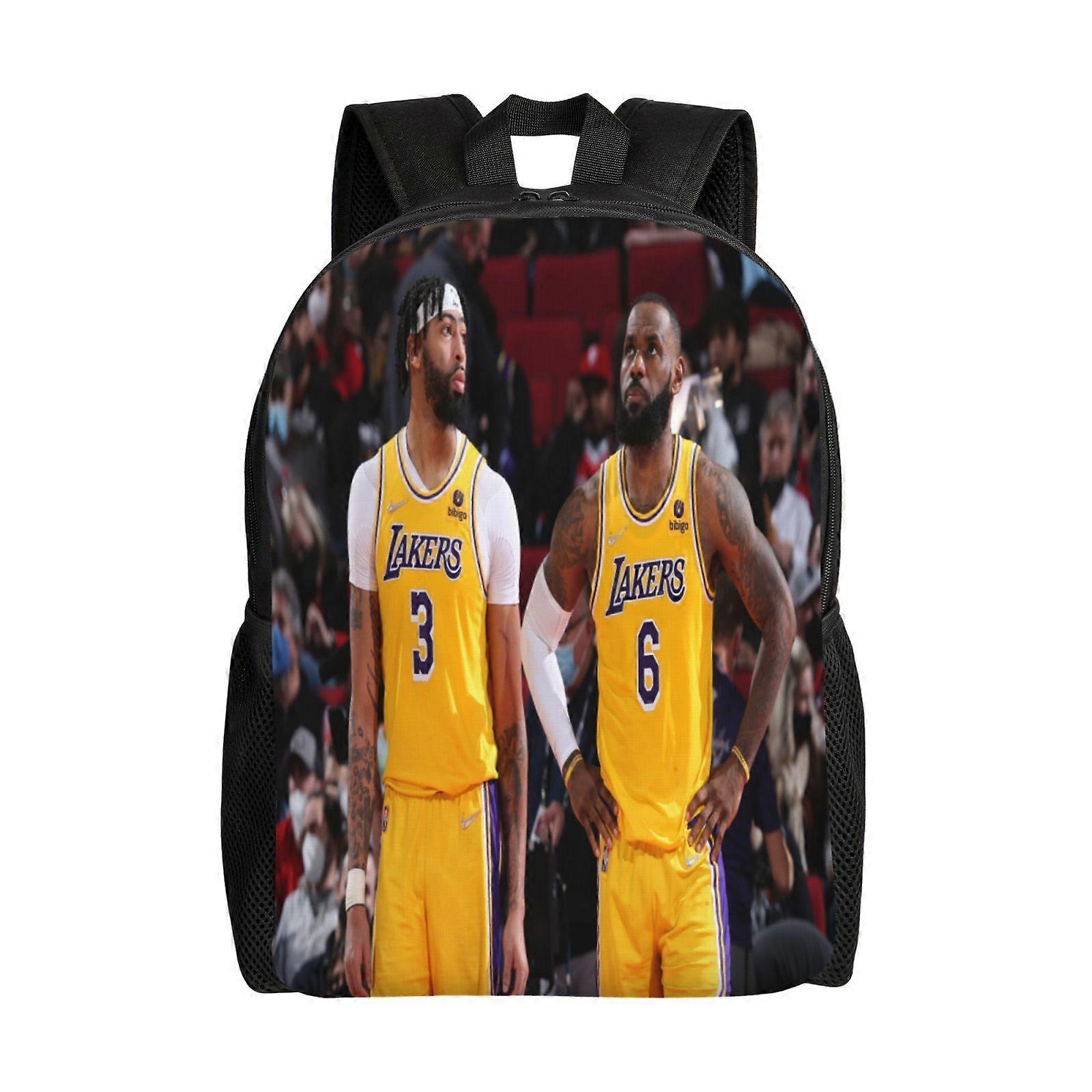 z18 Lebron James In Los Angeles Lakers Uniform Backpack for Men
