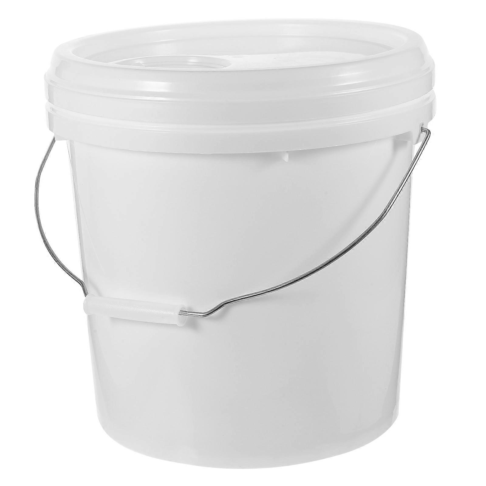 Lightweight HDPE Paint Bucket with Lid and Iron Handle for Engine Oil, Coatings, and Paint Storage – Portable and Easy to Use
