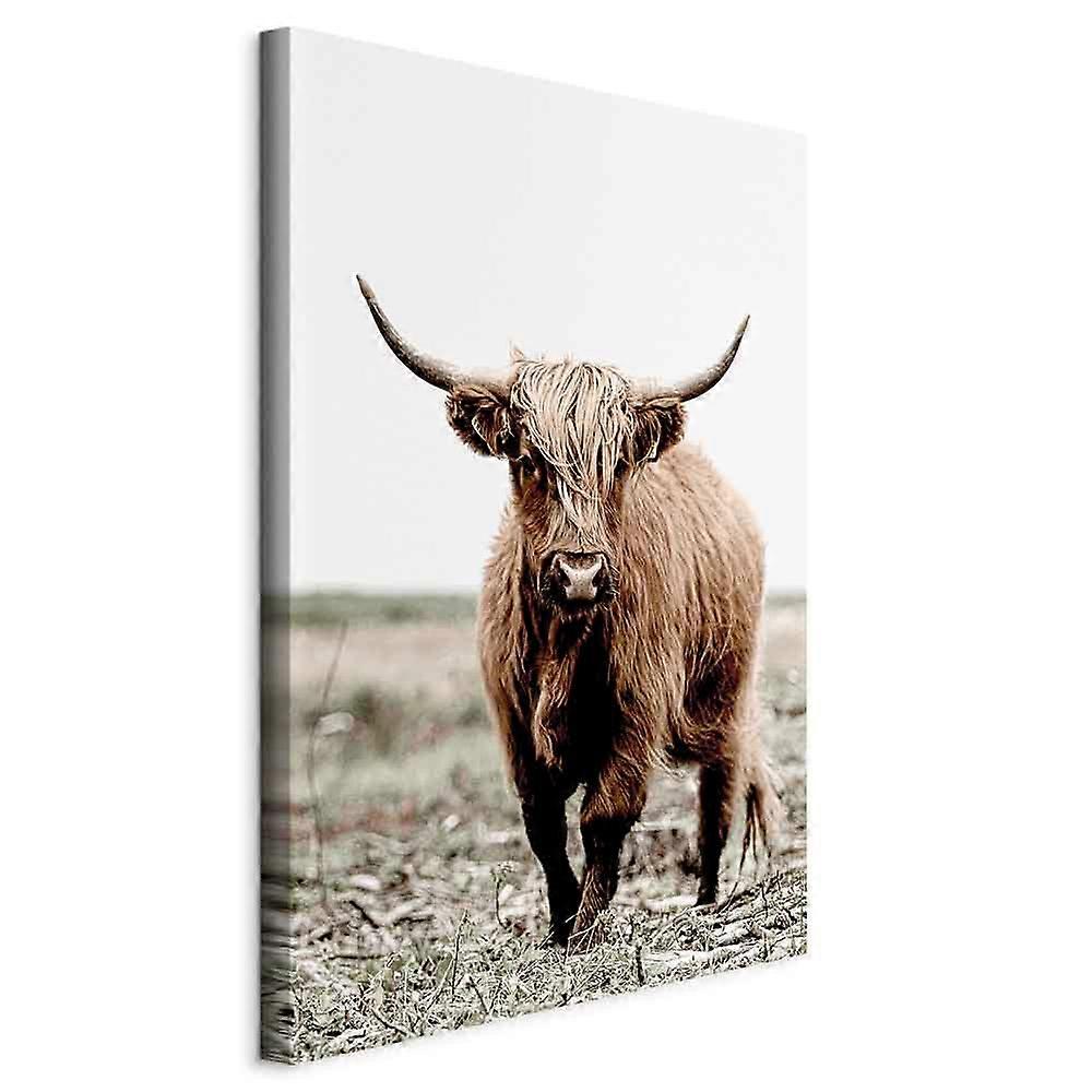 Leinwandbild - Junger Hirsch (1 Teil) Vertikal