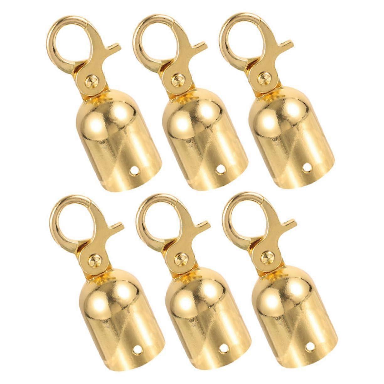 6 pieces rope hooks for queue barriers metal hooks for crowd control elegant hook for reception and event venues durable