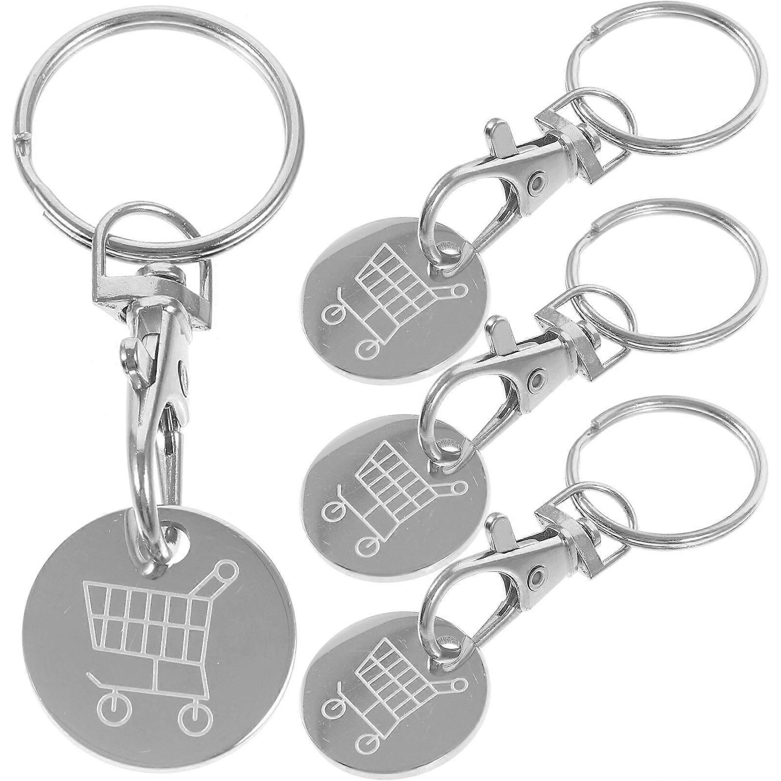 Token Holder Keychain for Shopping Carts, Combines Functionality with Durability