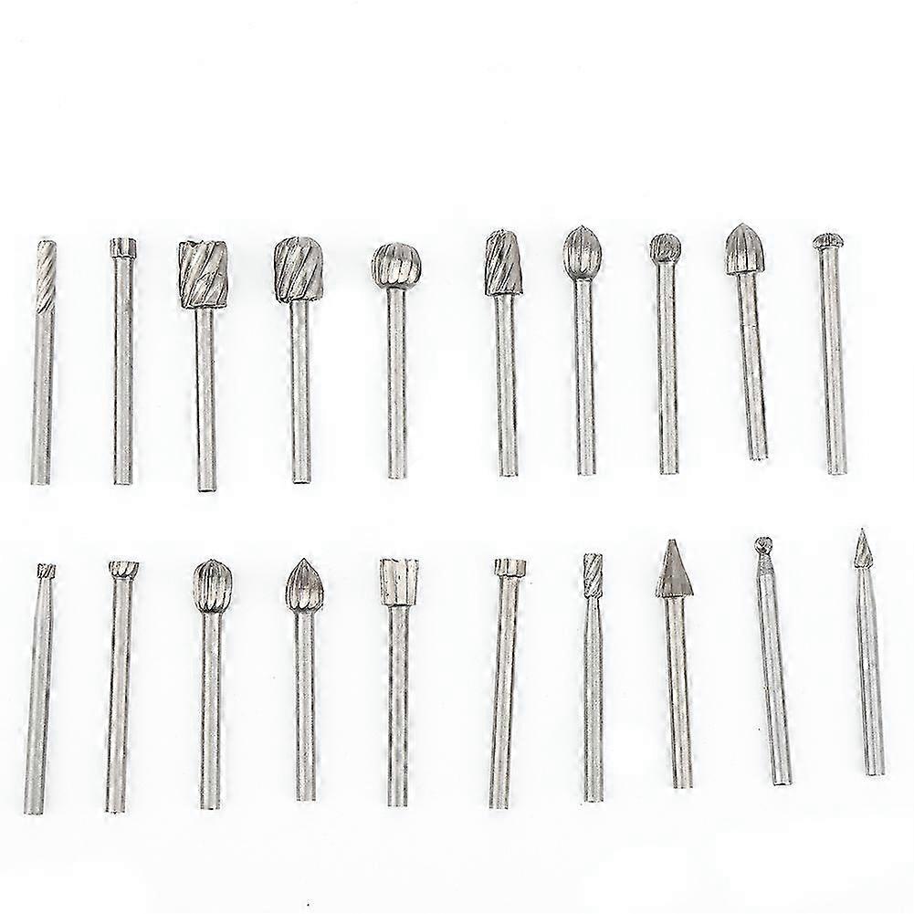 20pcs HSS Rotary Drill Bits for Polishing Craft Carving