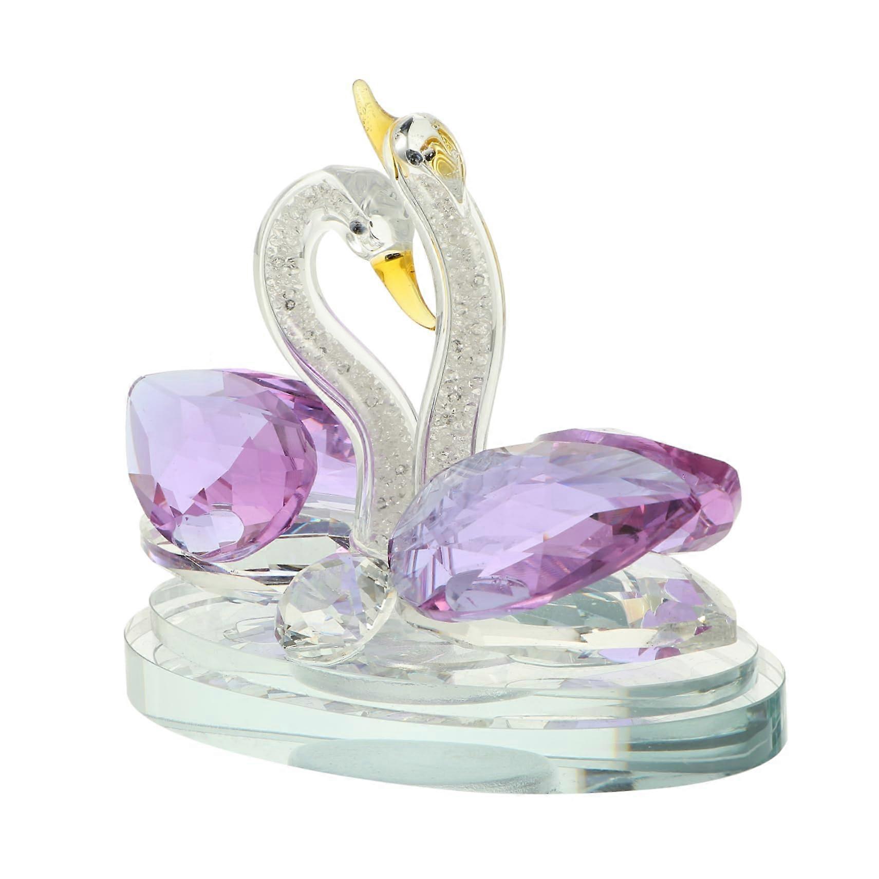 Swan Ornaments Pool Float Pecock Rooster Swan Showpiece Peacock Decoration Swan Figure Willow Tree Figures Swan Swan Pool Tank Swan Figurine Crystal