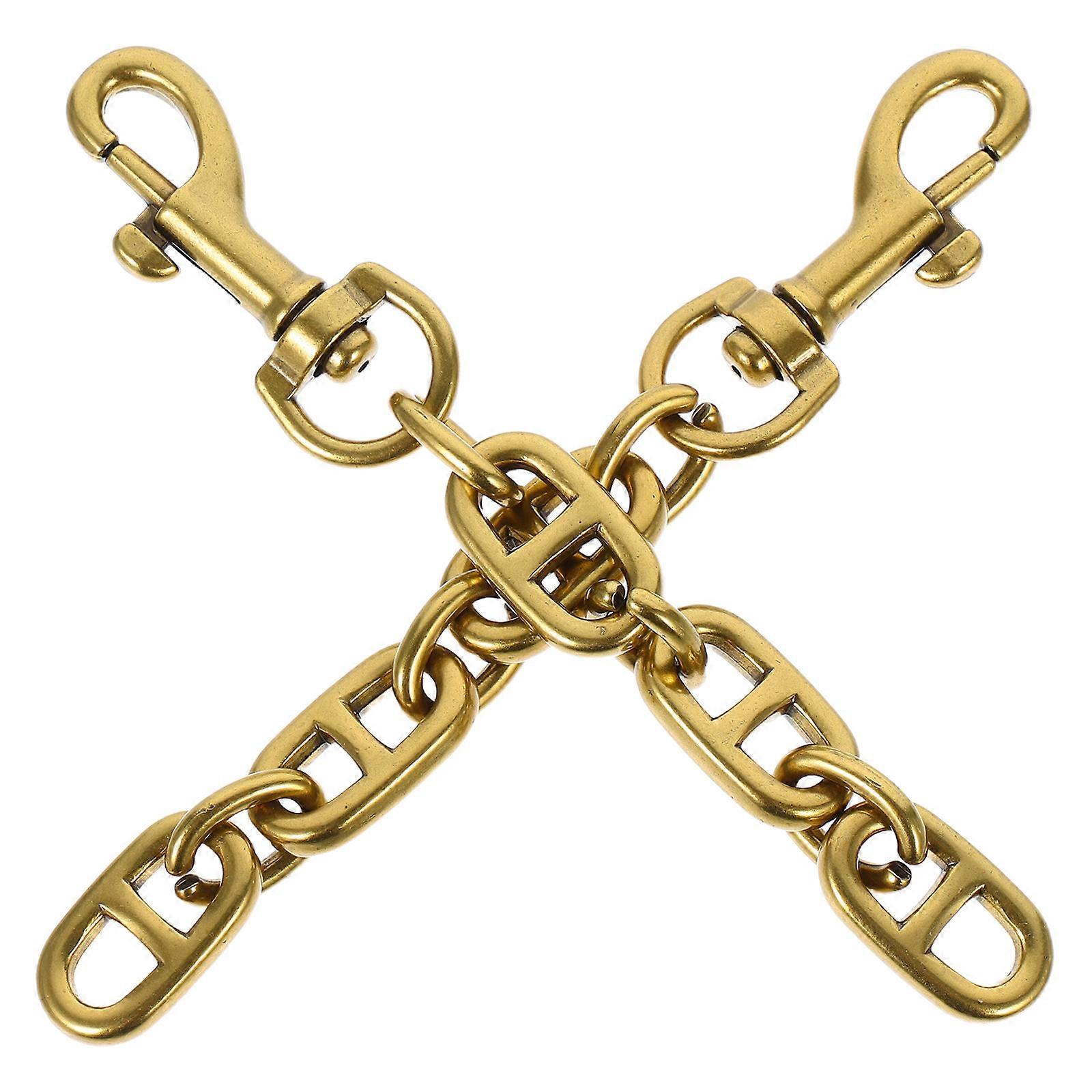 Bag Extender Chains Metal Purse Replacement Chain Quick Attachment Golden 11.8Cm 2Pcs