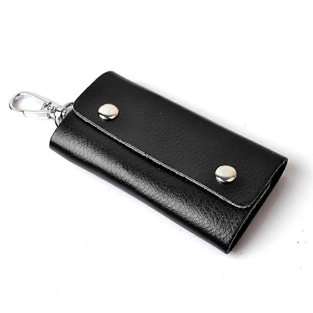 Car Key For Men Genuine Leather Key Case Daily Use Quick Closure Large Capacity 1Pack
