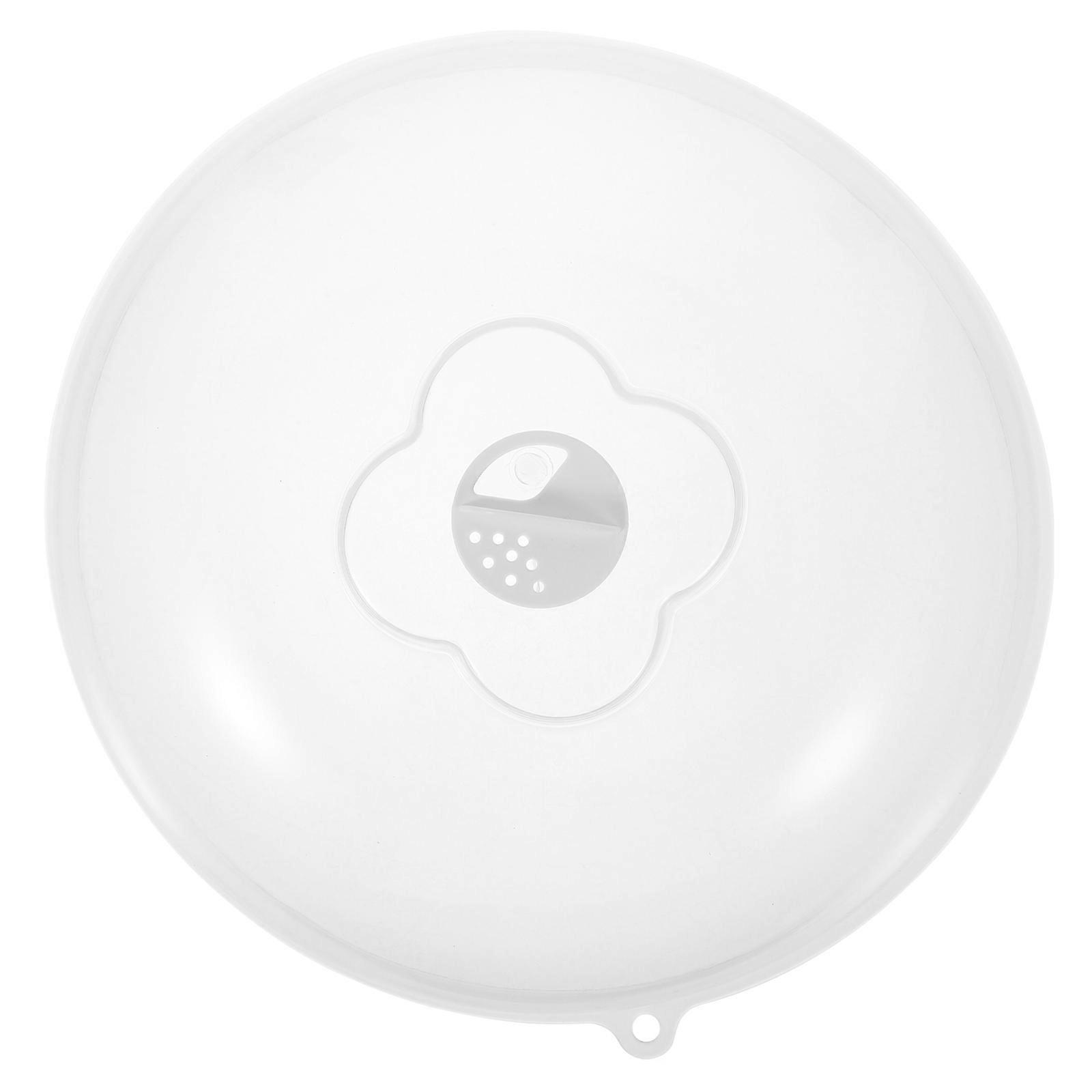 Microwave Ventilated Cover Splatter Proof Heat Concentration PP Material Round Shape 29 00X29 00X12 00CM 1Pcs