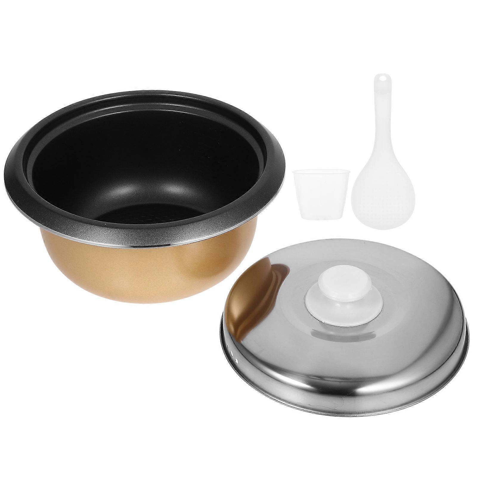Electric Rice Cooker Liner Golden Triangular Design Easy Cleaning 9.1 9.1 4.7in Universal 1Set
