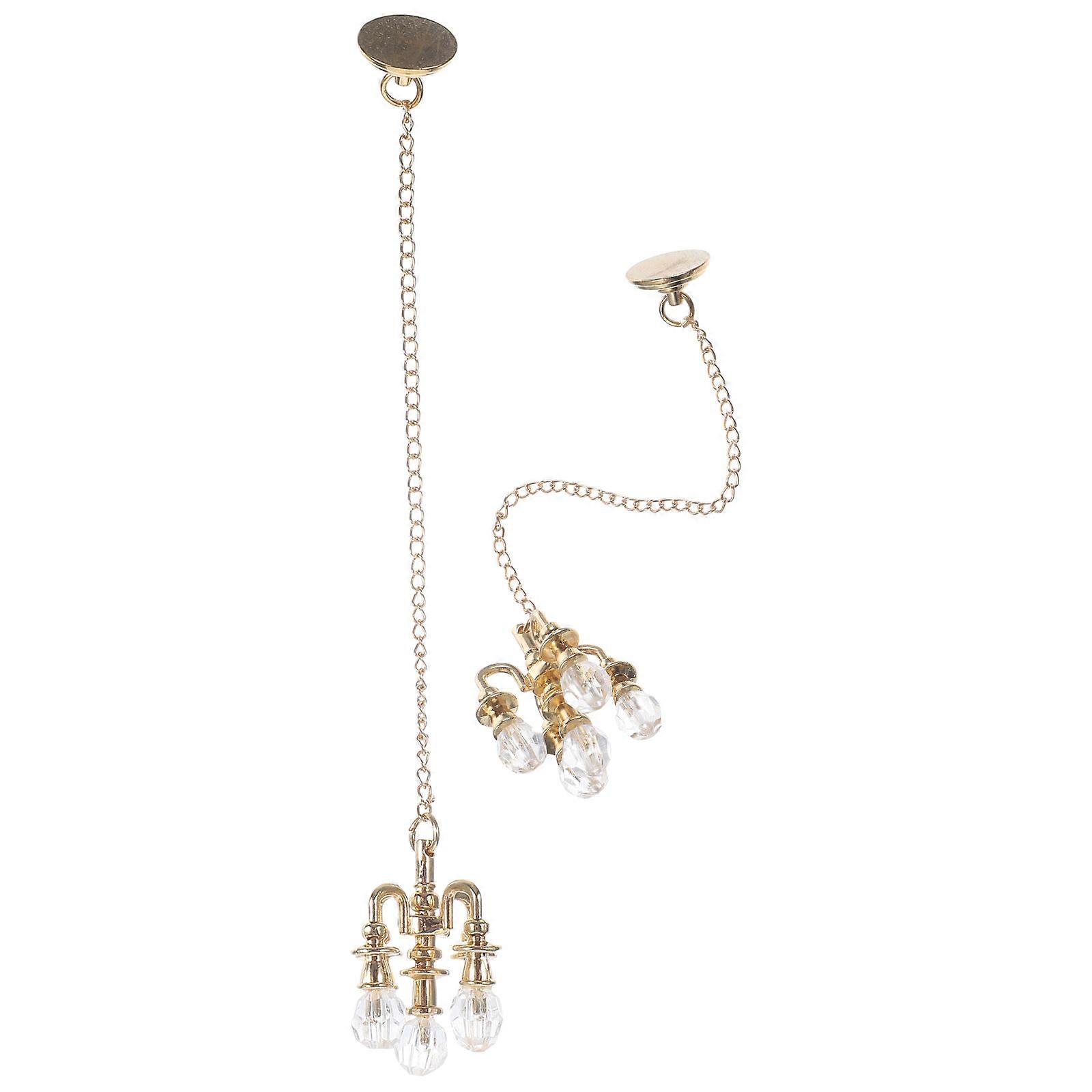 Ceiling Lamp Mini Chandelier for Decoration 2Pcs Set