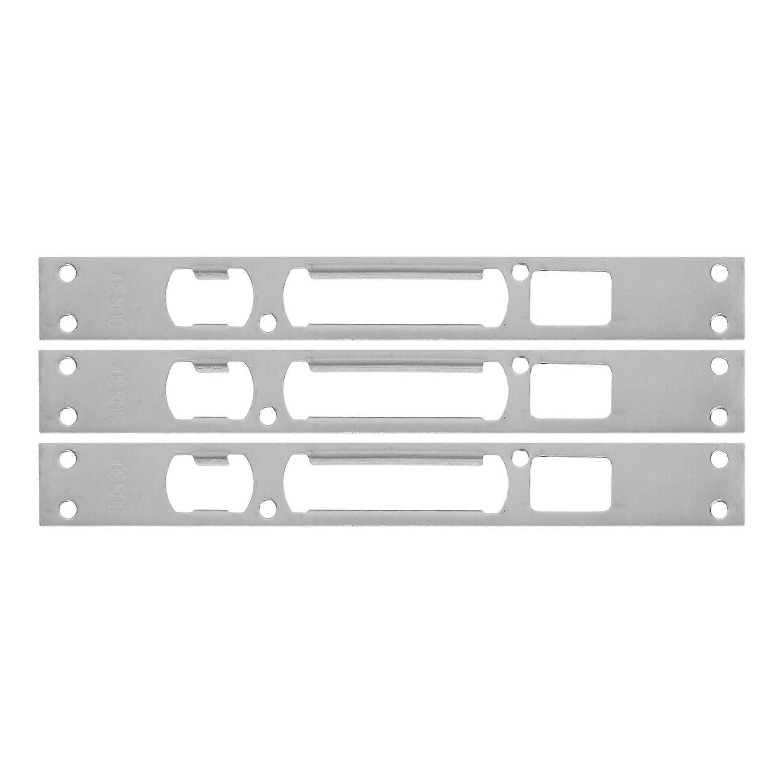 Front Door Locks With Adjustable Strike Plate For Door Silver Stainless Steel Door Security 3Set