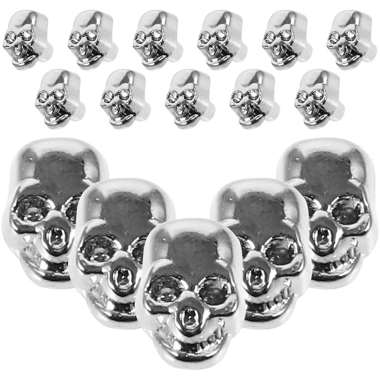20pcs Punk Skull Rivets DIY Studs Metal Bag Accessories for Jackets Shoes Durable Punk Decor for Apparel and Accessories