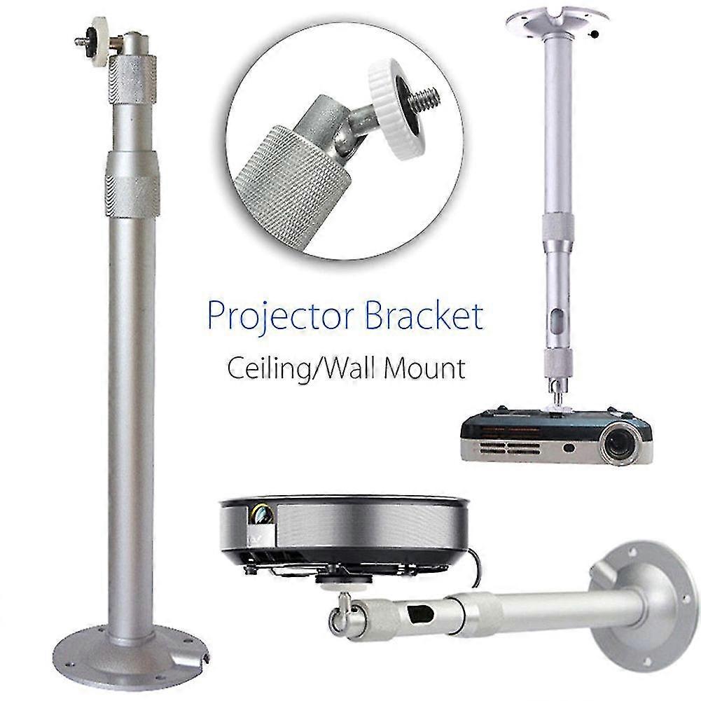 Universal 20-40cm Projector Ceiling Wall Mount Aluminium Bracket 15kg Capacity