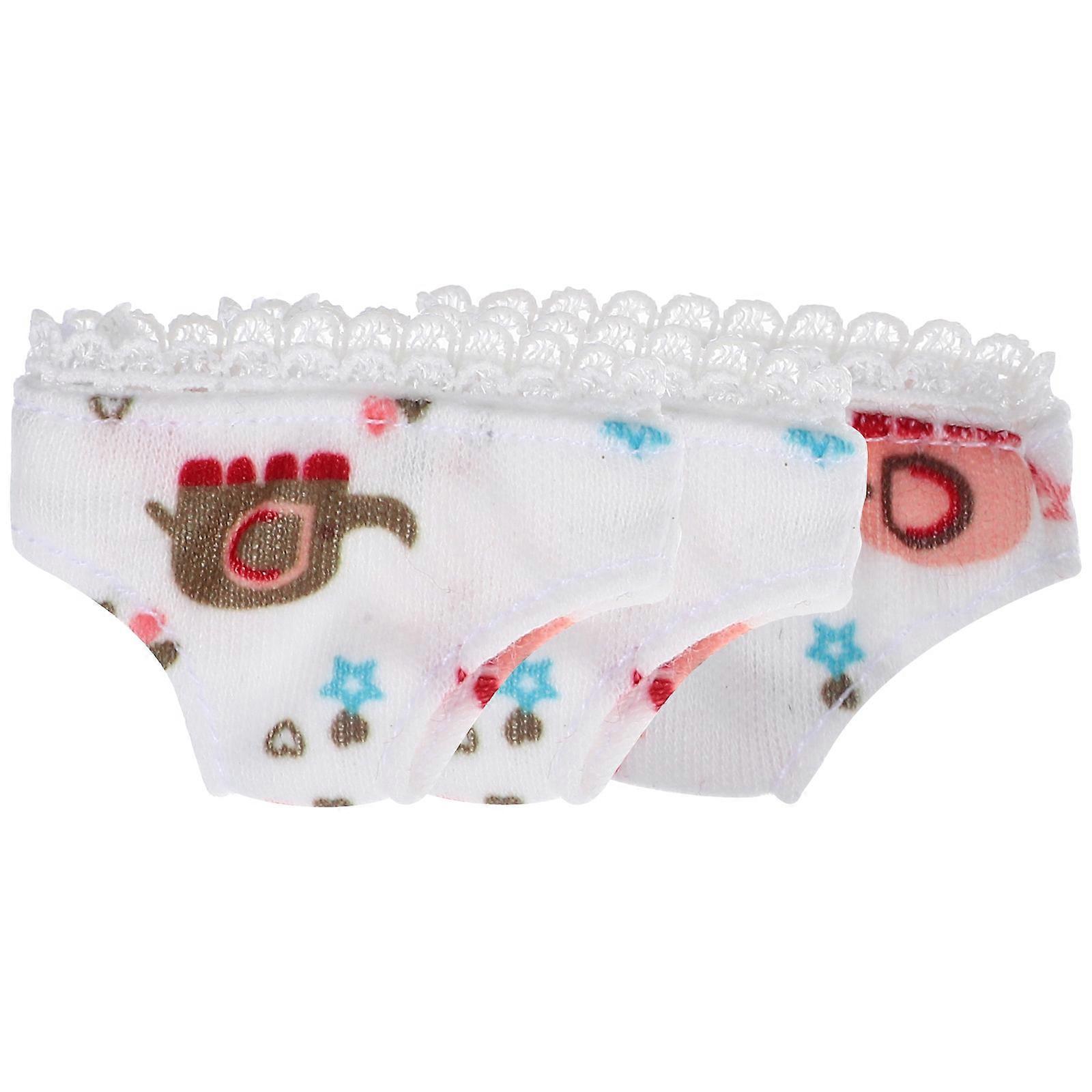 Mini Underwear Clothes For Toys Stylish Design Dolls Daily Life 3Pcs
