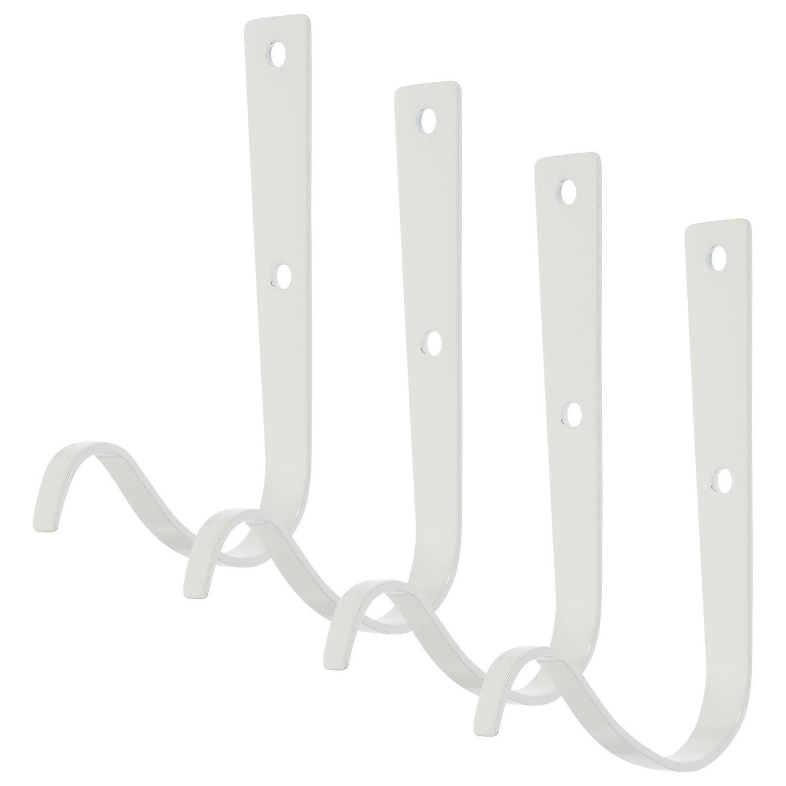 4pcs Wall Hanging Brackets for Plant Hooks, Durable for Lanterns, Bird Feeders, Wind Chimes – Versatile Indoor Outdoor Use, Space Saving Storage