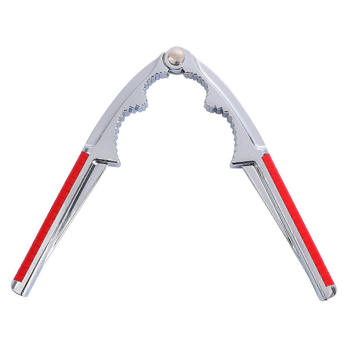 Walnuts Chestnut Clip Nut Cracking Kitchen Gadget Restaurant Use Red 15.50x4.50x1.00cm Zinc Alloy 1Pcs