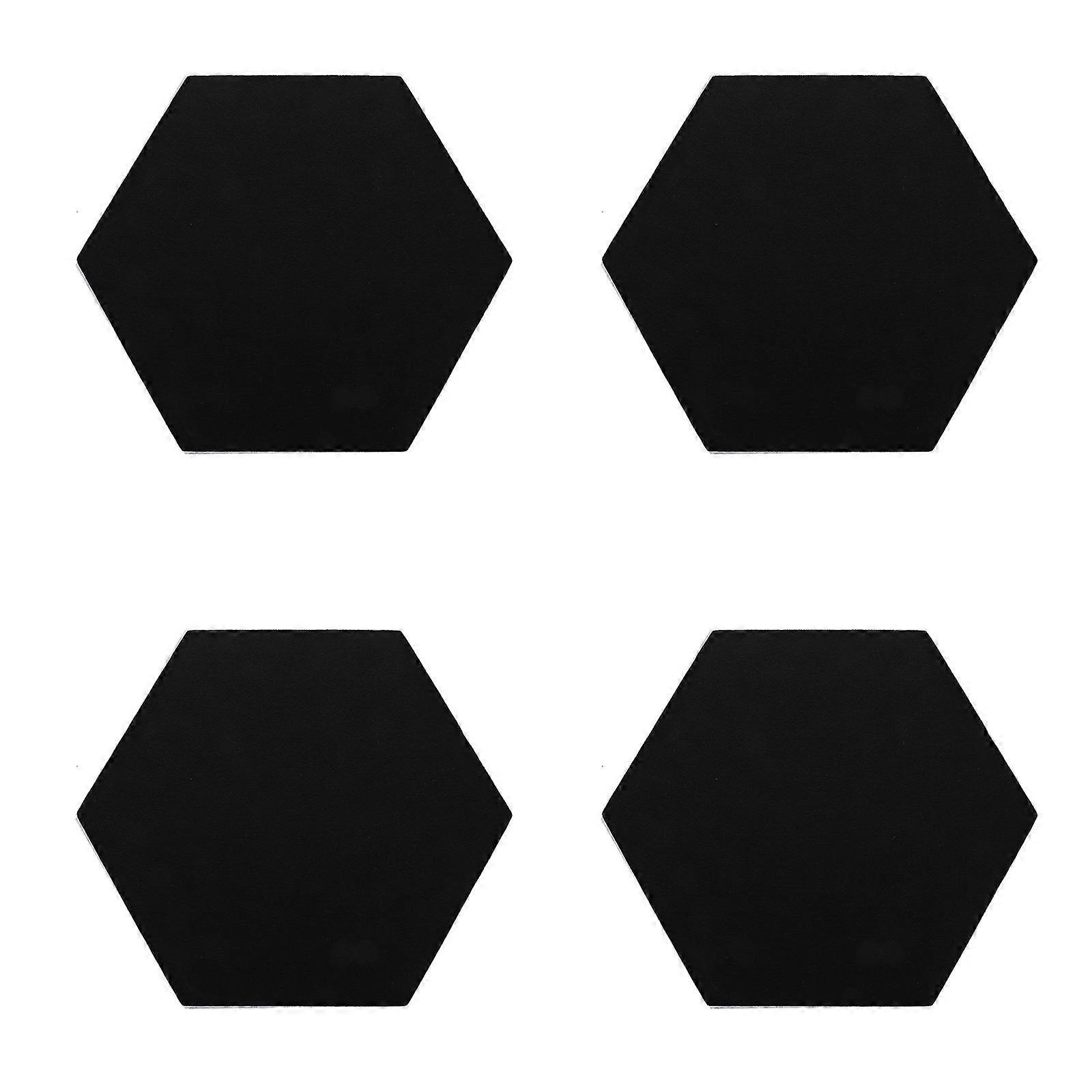 Soundproofing Mats Professional Sound Absorbing Materials Hexagonal Black 30x30x0.9CM Noise Reduction 4Pcs