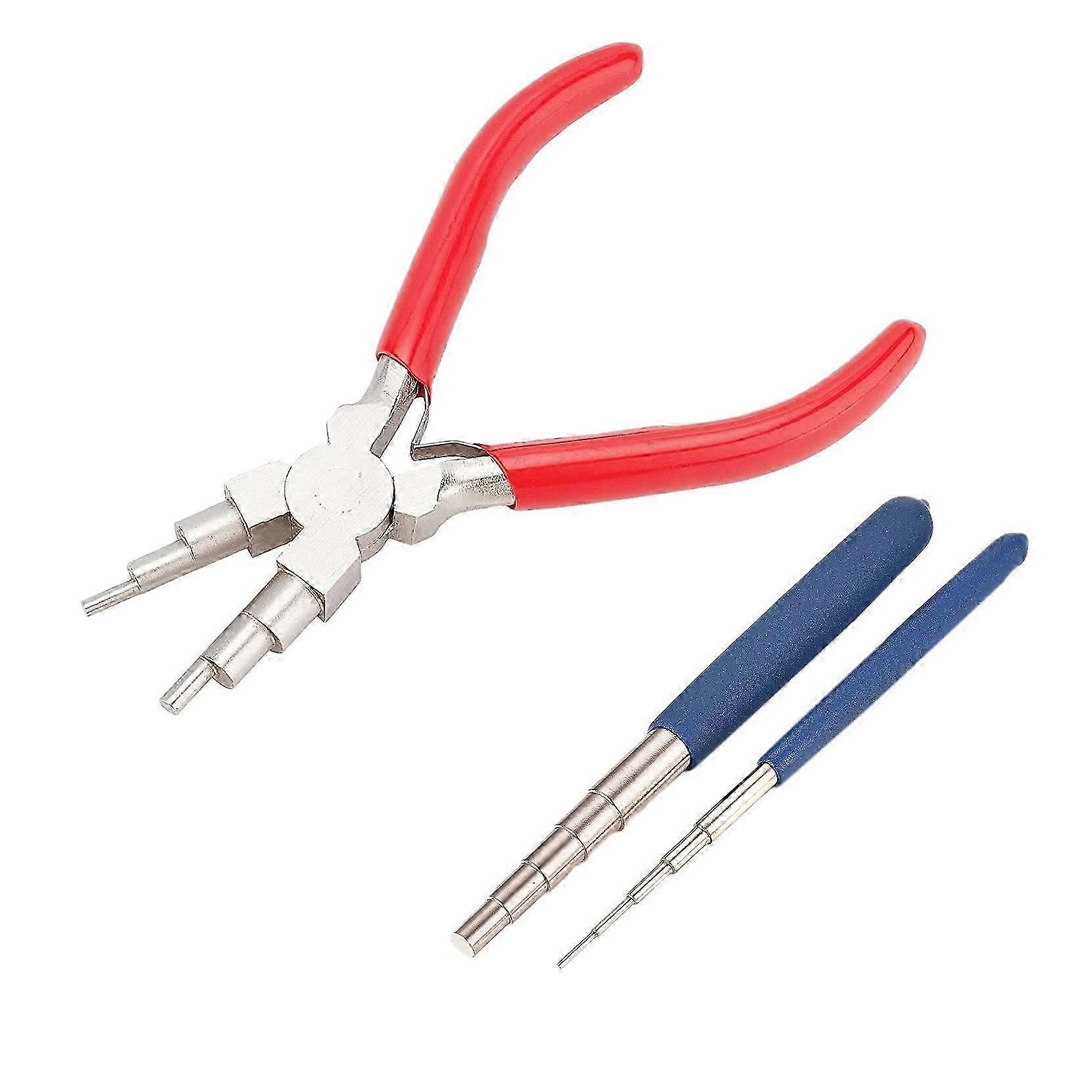 Wire Looping Tool Set, with Wire Looping Mandrel and Bail Making Plier, for Jewelry Wire Winding an
