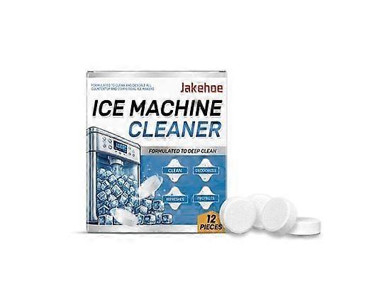 Ice Machine Cleaner & Descaler Tablets - 12-Pack Deep Cleaning Solution for Ice Makers | Limescale Remover, Deodorizing Formula | Efficient Descaling