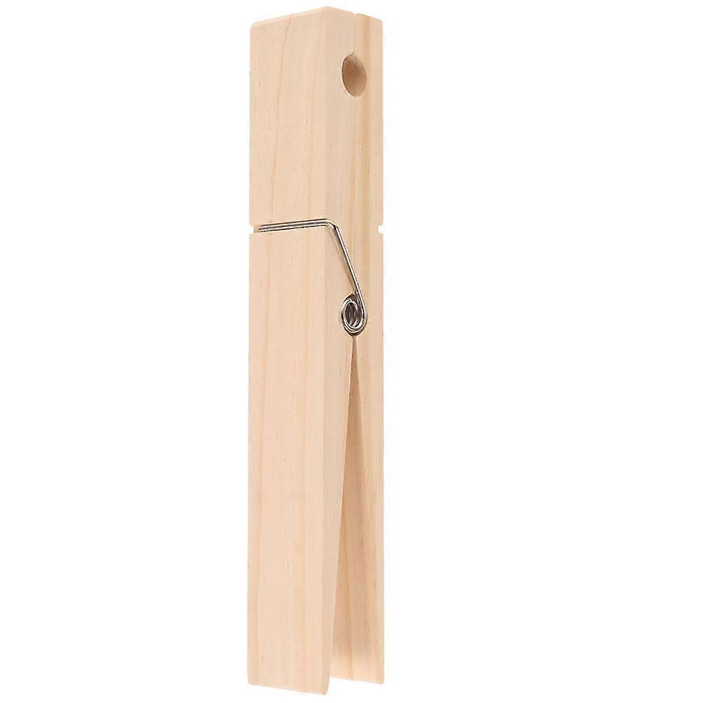 Jumbo Wood Clothespin Large Size Clothespin Towel Holder Homeowners Design Enthusiasts Kitchen Use Beige 22.00X5.00X4.00CM Towel Hanging 1Pack