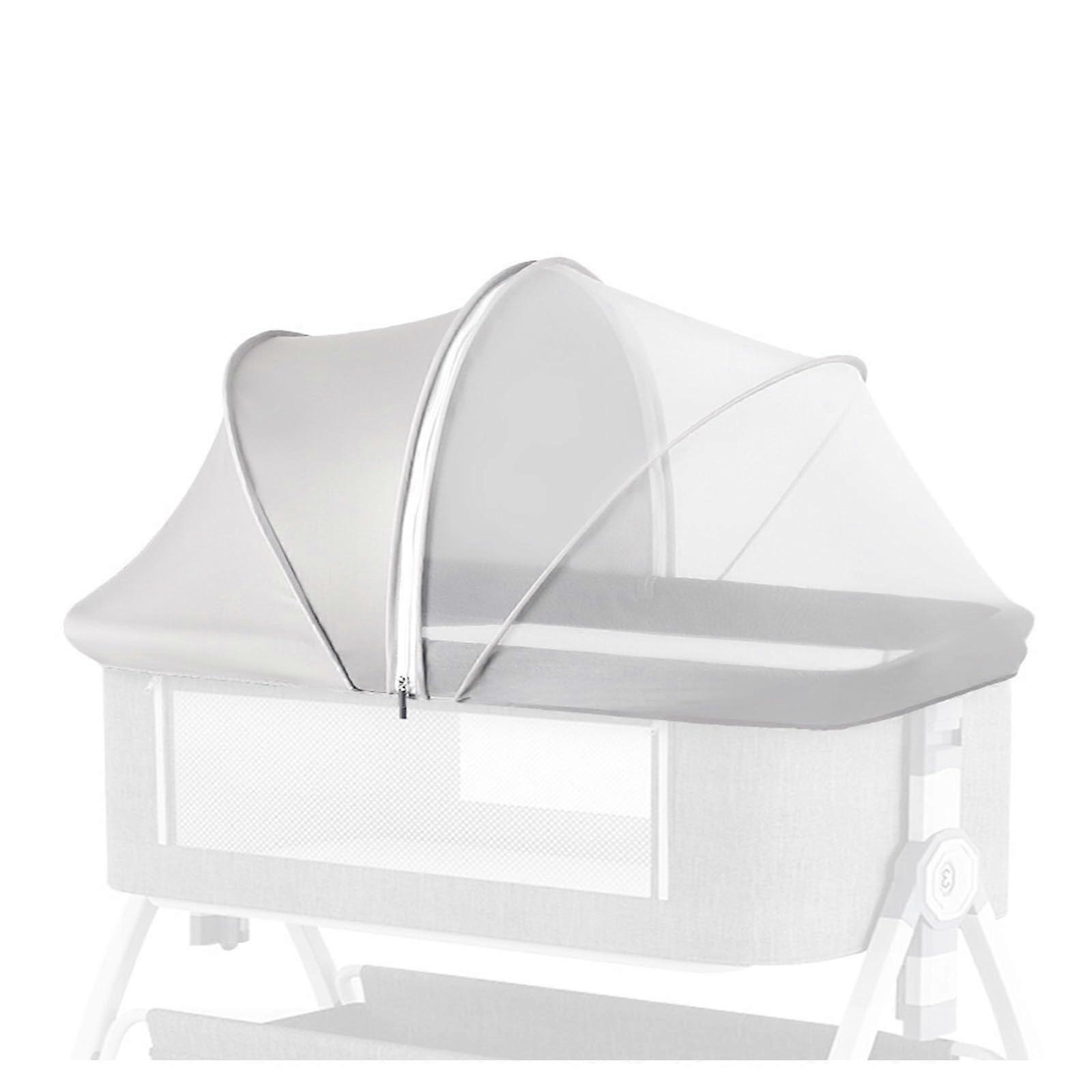 JUMUAO Universal Mosquito Net Baby Cot with Zip (WhiteA)